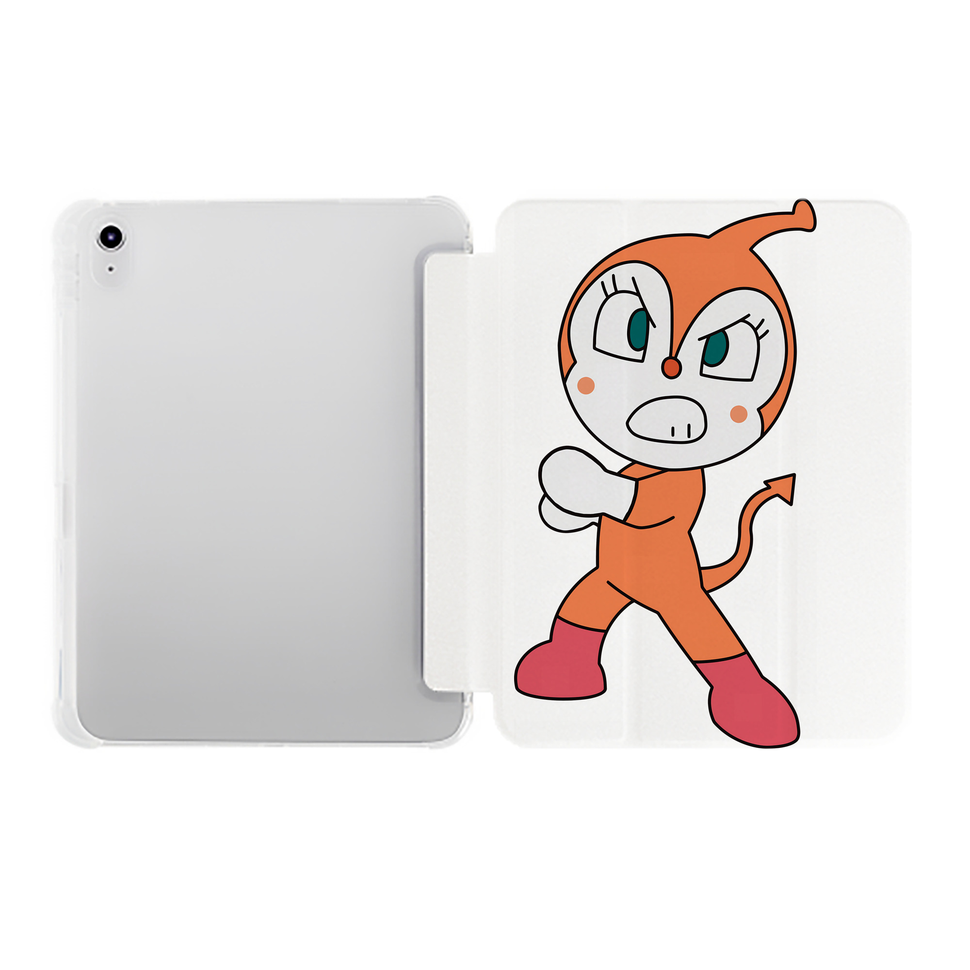 （画像用） アンパンマン Anpanman IPad ケース ペン収納付き 三つ折りスタンド PUレザー×シリコン 対応機種9.5/10.5/10.9インチ